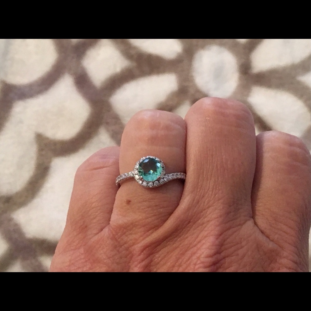RBP Lime Crystal & Topaz Octopus Tentacle Ring